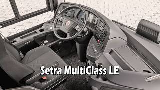 New Setra MultiClass LE HYBRID interurban buses  S 515 LE  Interior cockpit [upl. by Ennyletak493]