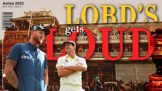 Lords gets loud  AUS win 2nd Ashes Test  ashes2023  cricket [upl. by Anivel]