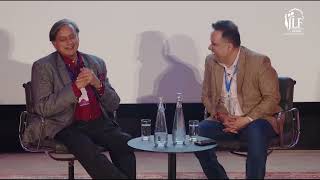 Myth and Memory  Amish and Shashi Tharoor in conversation  JLF London 2023 [upl. by Dudley]