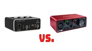 Behringer UM2 vs Focusrite Solo [upl. by Atilam]