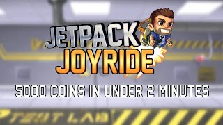 Jetpack Joyride  Collect 5000 coins in Under 2 Minutes 150550 [upl. by Oigaib]