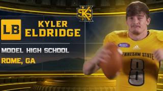 Kyler Eldridge  2017 Kennesaw State Football Signing Day [upl. by Carmelle]