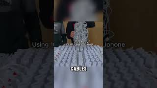 What Happens If You Connect 100 Chargers To An iPhone [upl. by Melly]