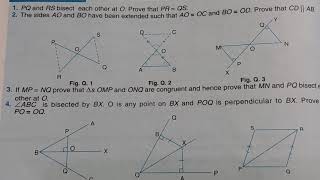 Congruence of triangles Exercise 18B  Class 7 maths [upl. by Deutsch]