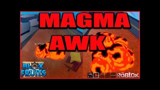 speed running magma raids in blox fruits with a magma fruit [upl. by Duff]