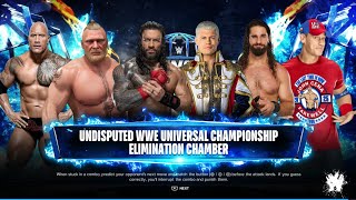 6 MEN ELIMINATION CHAMBER  WWE 2K24  TR Gamer [upl. by Plank564]