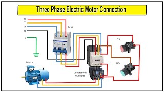 How To Make 3 Phase Electric Motor Connection  how to wire Baldor 3 phase motor [upl. by Drida]