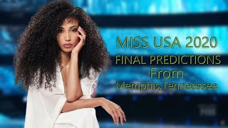 Miss USA 2020  Final Predictions ✨👑 [upl. by Namsu]