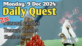 Sky Daily Quest today  Daylight Prairie 9 dec 2024  Sky Children of the Light  Sandwichies Ch [upl. by Kizzee804]