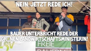 BAUER 🚜 unterbricht Rede GRÜNE Agrarministerin Staudte Niedersachsen BAUERNPROTEST Hannover Landtag [upl. by Shulins]