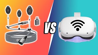 35 Link Cable vs Airlink vs Virtual Desktop in 2022  AMVR Cable amp Pulley System For Quest Review [upl. by Summons620]