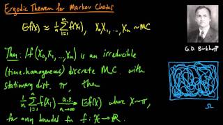 ML 182 Ergodic theorem for Markov chains [upl. by Autry]