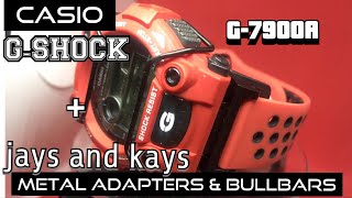 G SHOCK G7900A  Jays amp Kays Metal Adapters amp Bullbars  Silicon Sport Band [upl. by Haya]