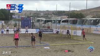 Womens Beach Handball  Preliminary Round  TUN vs CRO [upl. by Arrio907]