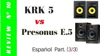 Review Presonus Eris E5 vs KRK Rokit 5 33 [upl. by Athalla]