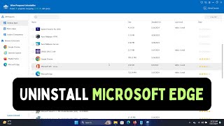 How to Uninstall Microsoft Edge from Windows 11 [upl. by Laurent]