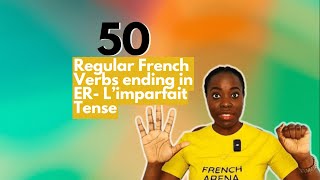 Mastering LImparfait Conjugating 50 Common ER Verbs in French 🇫🇷📚 [upl. by Noella966]