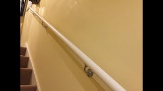 How to install a stair handrail and railing on stairs uk [upl. by Benge]