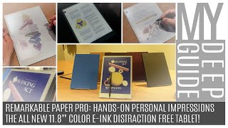 Remarkable Paper Pro HandsOn Personal Impressions of the 118quot Color EInk Distraction Free Tablet [upl. by Airbmat40]