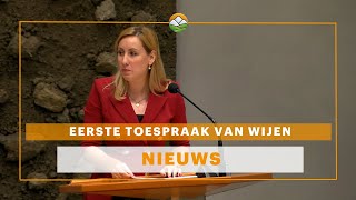 Eerste toespraak van Wijen [upl. by Nosemaj]