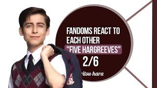 Fandoms react to each other WIP Five Hargreeves 156 °•°•°Umbrella academy °•°•° [upl. by Eannej208]