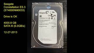 Seagate Constellation ES3 ST4000NM0033 [upl. by Adav]