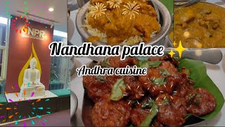 Nandhana Palace in chennai  Andra cuisine  Heaven for spicy food lovers  Velachery  Chromepet [upl. by Meredi455]