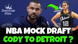 Reacting To Bleacher Reports Latest 2024 NBA Mock Draft  Detroit Pistons Selecting A SF At 5 [upl. by Keelby]