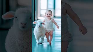 Adorable Baby and Sheep Fusion Delights the Audience [upl. by Ragas51]