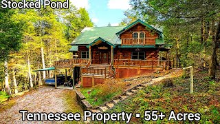 Log Cabins For Sale In Tennessee  849k  Land For Sale In Tennessee  Tennessee Property [upl. by Normandy565]