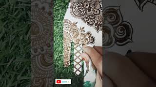 New 🔥🔥khafif mehndi design🥰🥰hennabymahek mehndi viralshort [upl. by Nohsid]