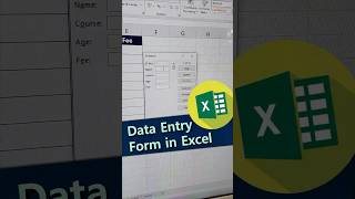 💥😎 Data Entry Form in Excel 🔥 Excel Time Saving Tricks ytshorts ytviral shorts excel computer [upl. by Cicero732]