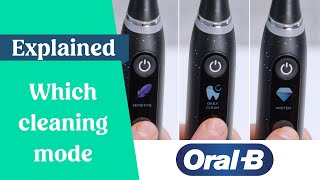 Which cleaning mode is which  OralB [upl. by Wittie240]