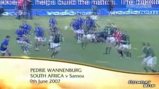 Pedrie Wannenburg try vs Samoa [upl. by Lered410]