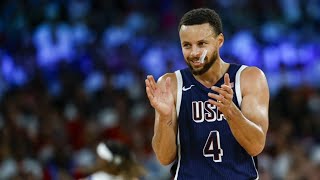 USA mens basketball team beats France 9887 for fifth straight gold medal at Olympics [upl. by Camfort]