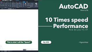 Autocad slow and poor performance mouse lag crashes freezes in Autocad  Ep 02 [upl. by Lledo]