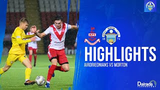 Airdrieonians vs Greenock Morton  cinch Championship  Match Highlights [upl. by Nihhi]