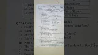 Class 9 maharastra board geography question paper 202425 [upl. by Anilecram908]