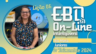 EBD  Lição 06  Juniores 1º Trimestre de 2024  11022024  Ieadalpe  O Chamado de Abraão [upl. by Nayarb]