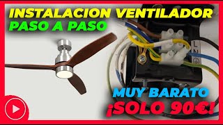 INSTALACION VENTILADOR MELLERWARE  Paso a Paso ventilador mellerware barato [upl. by Aivat]