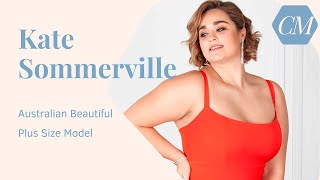 Kate Sommerville  Australian Beautiful Plus Size Model Curvy Fashion Outfits Bio amp Facts [upl. by Nichani]