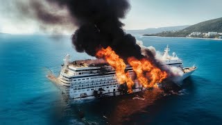 TODAY Upon arrival in the Red Sea a US cruise ship carrying explosives was destroyed by the Houth [upl. by Chapa906]