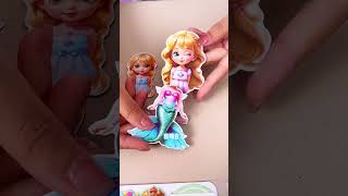 Magnetic dressup little princess these little dolls are so cute magnetic dressup stickers g [upl. by Bullis]