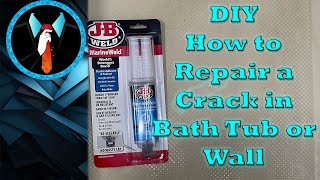 DIY How to Repair a Crack in Bath Tub or Wall [upl. by Avril]