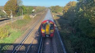 Gatwick Express passing Salfords for Gatwick Airport [upl. by Halimaj]