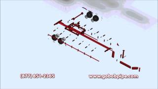 Red Rhino 25ft Hay Trailer Assembly [upl. by Giorgio]