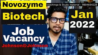 Biotech job vacancies January 2022  Biotechnology career jobs [upl. by Fayina]