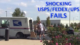 Most Shocking USPSFedExUPS Delivery Fails 2014 [upl. by Rabbi]