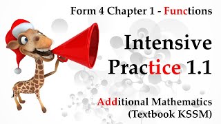 Form 4 Add Maths KSSM Chapter 1  Functions  Intensive Practice 11 [upl. by Rici]