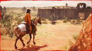 Red Dead Redemption 2 Free Roam Adventures John Marston TAKES OVER Fort Mercer Hideout [upl. by Rothstein987]